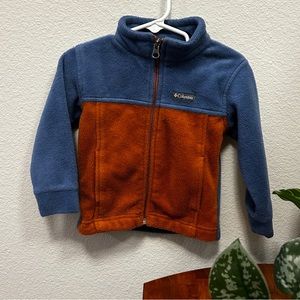 Toddler Boys Zip Up Columbia With No Hood Fleece Jacket 2T Perfect Condition